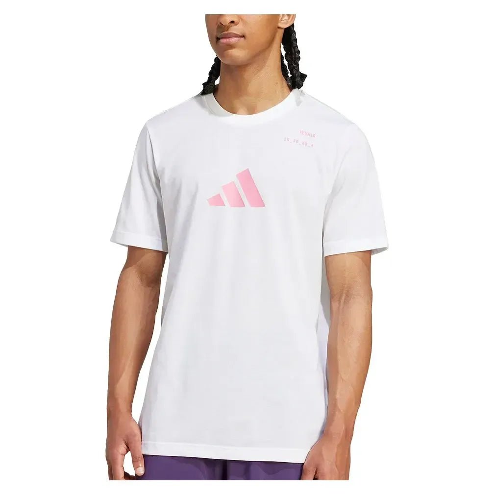 Men's Category Graphic Tennis Tee WhiteTienda Tennis