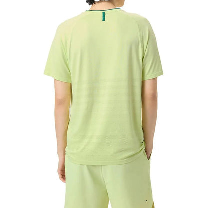 Men's Center Court Ace Seamless Tennis Crew Shadow Lime and RainforestTienda Tennis