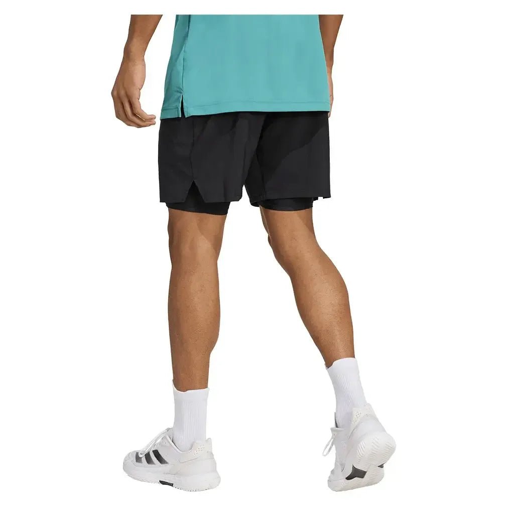 Men's Club 2in1 7 Inch Tennis Short BlackTienda Tennis