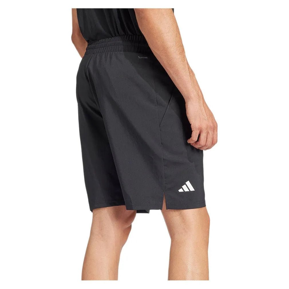 Men's Club 3 Stripe 9 inch Tennis Short BlackTienda Tennis