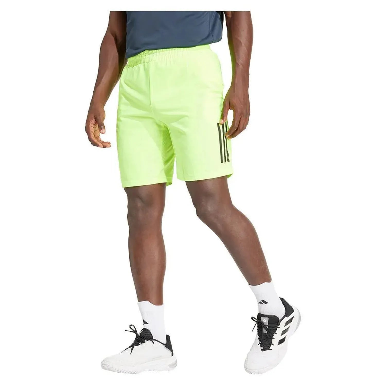 Mens Club 3 Stripe 9 Inch Tennis Short Lucid LemonTienda Tennis