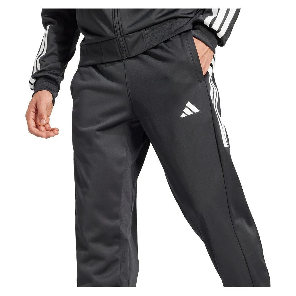 Men's Club 3 Stripe Knit Tennis Pant BlackTienda Tennis