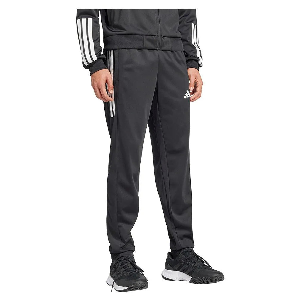 Men's Club 3 Stripe Knit Tennis Pant BlackTienda Tennis
