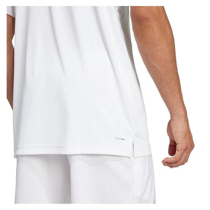 Men's Club 3 Stripe Tennis Polo WhiteTienda Tennis