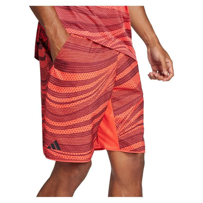 Men's Club Graphic 7 inch Tennis Short Semi Lucid Red and Shadow RedTienda Tennis