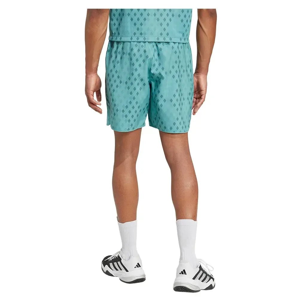 Men's Club Graphic 9 Inch Tennis Short Powder and Preloved TealTienda Tennis
