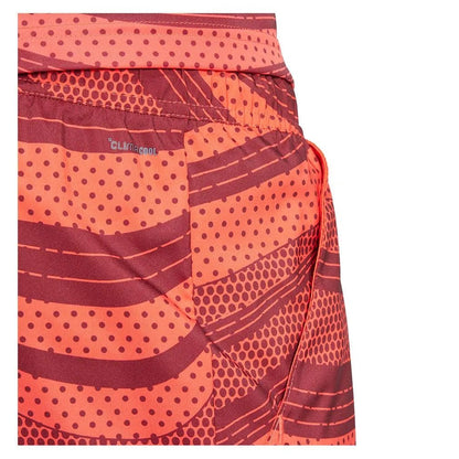 Men's Club Graphic 9 Inch Tennis Short Semi Lucid Red and Shadow RedTienda Tennis