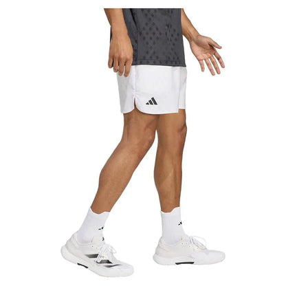Men's Club Graphic 9 Inch Tennis Short White and Dash GreyTienda Tennis