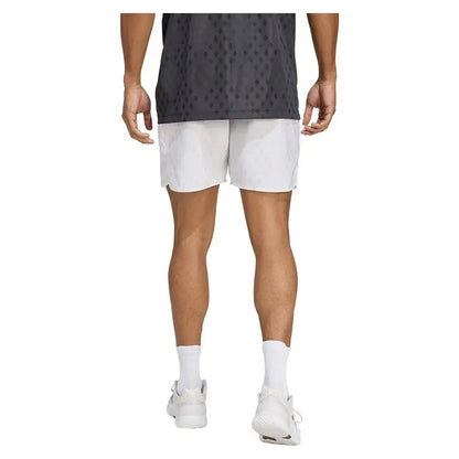 Men's Club Graphic 9 Inch Tennis Short White and Dash GreyTienda Tennis