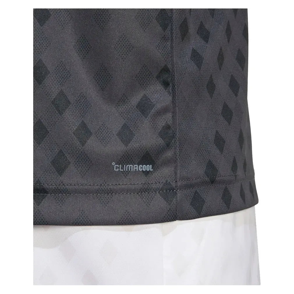 Men's Club Graphic Tennis Polo Carbon and BlackTienda Tennis