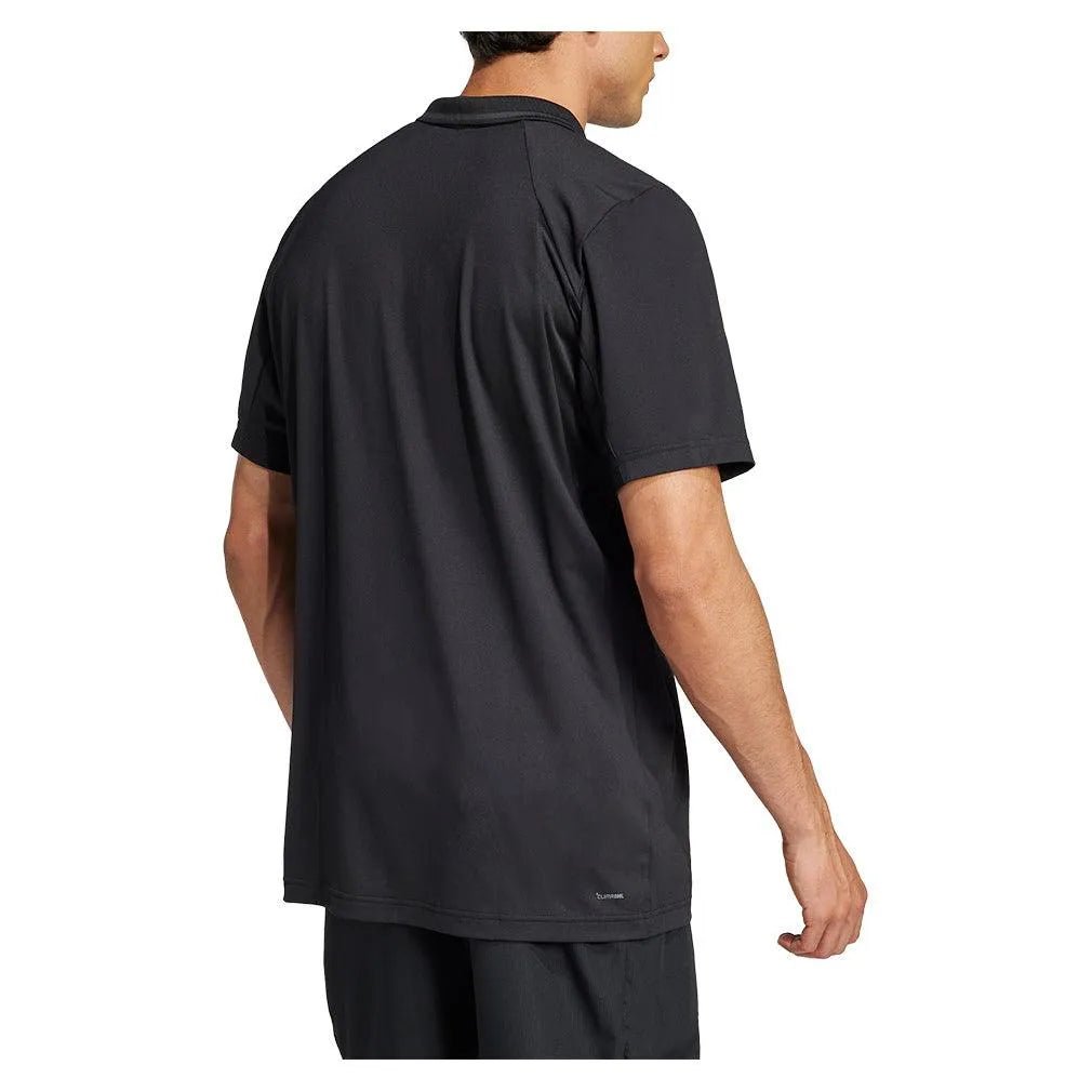 Men's Club Pique Tennis Polo BlackTienda Tennis