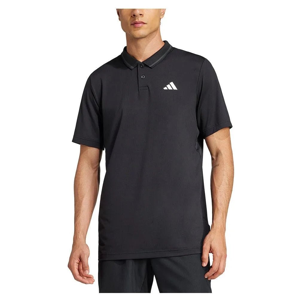 Men's Club Pique Tennis Polo BlackTienda Tennis