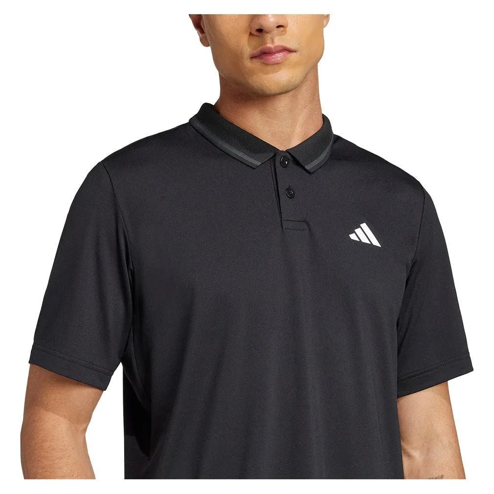 Men's Club Pique Tennis Polo BlackTienda Tennis