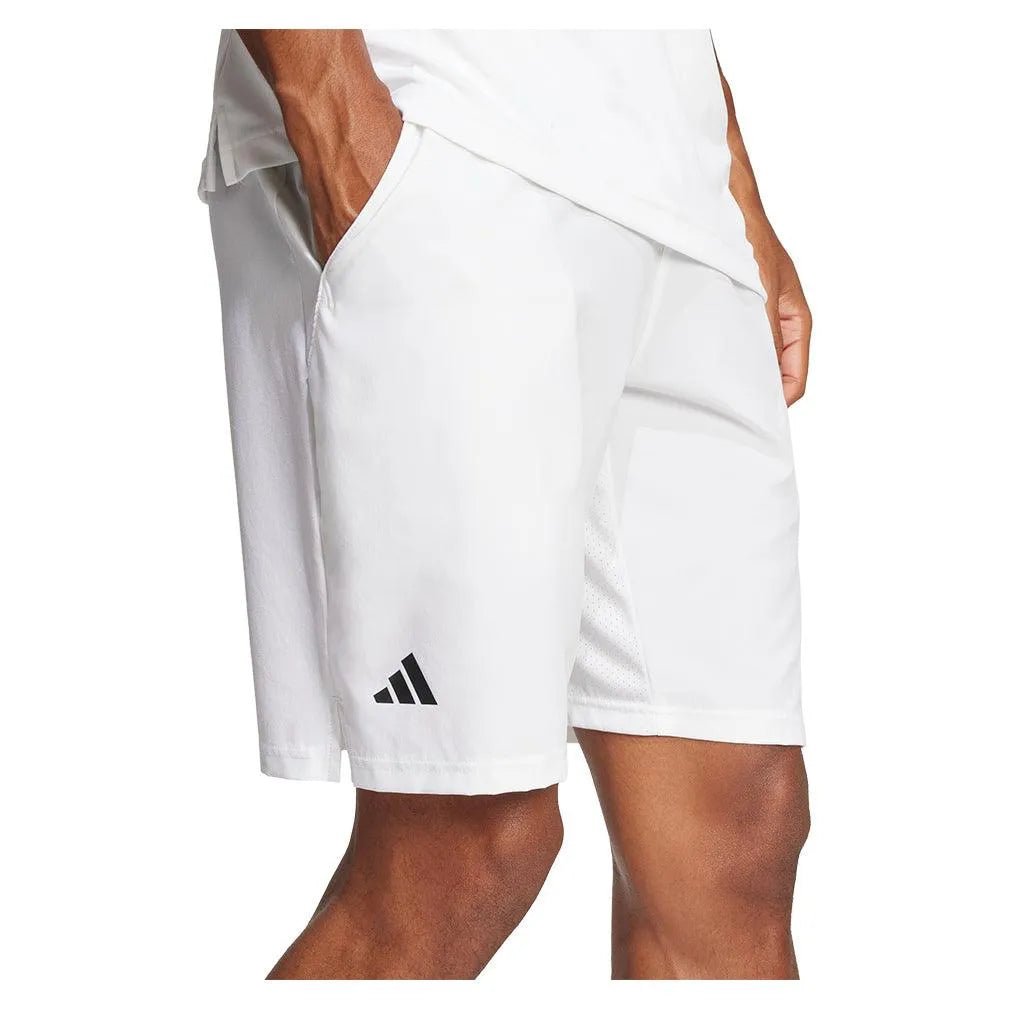 Men's Club Stretch Woven 7 inch Tennis Shorts WhiteTienda Tennis