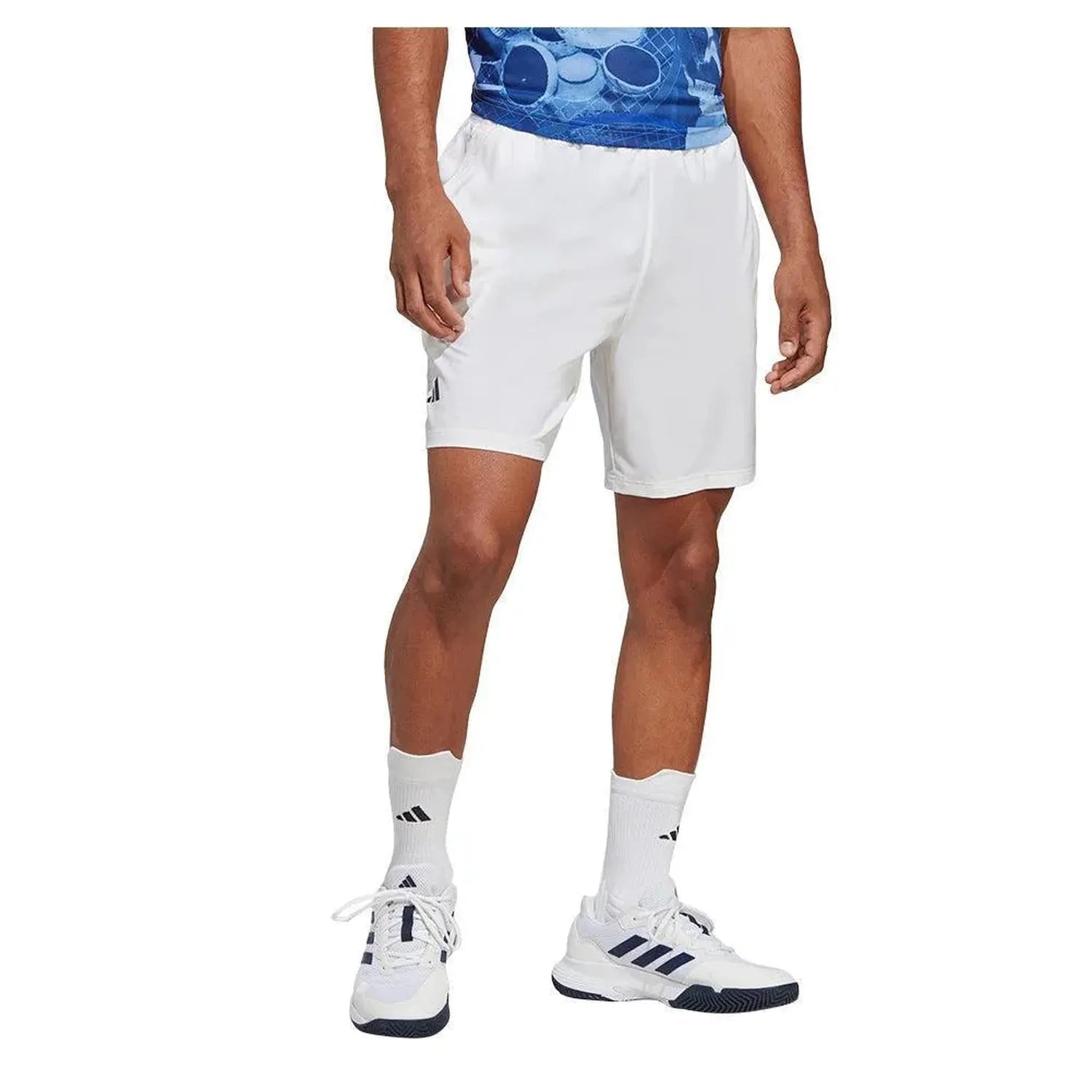 Men's Club Stretch Woven 7 Inch Tennis Shorts WhiteTienda Tennis