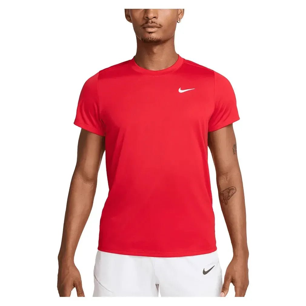 Men's Court Dri - FIT Victory Tennis Top University Red and WhiteTienda Tennis