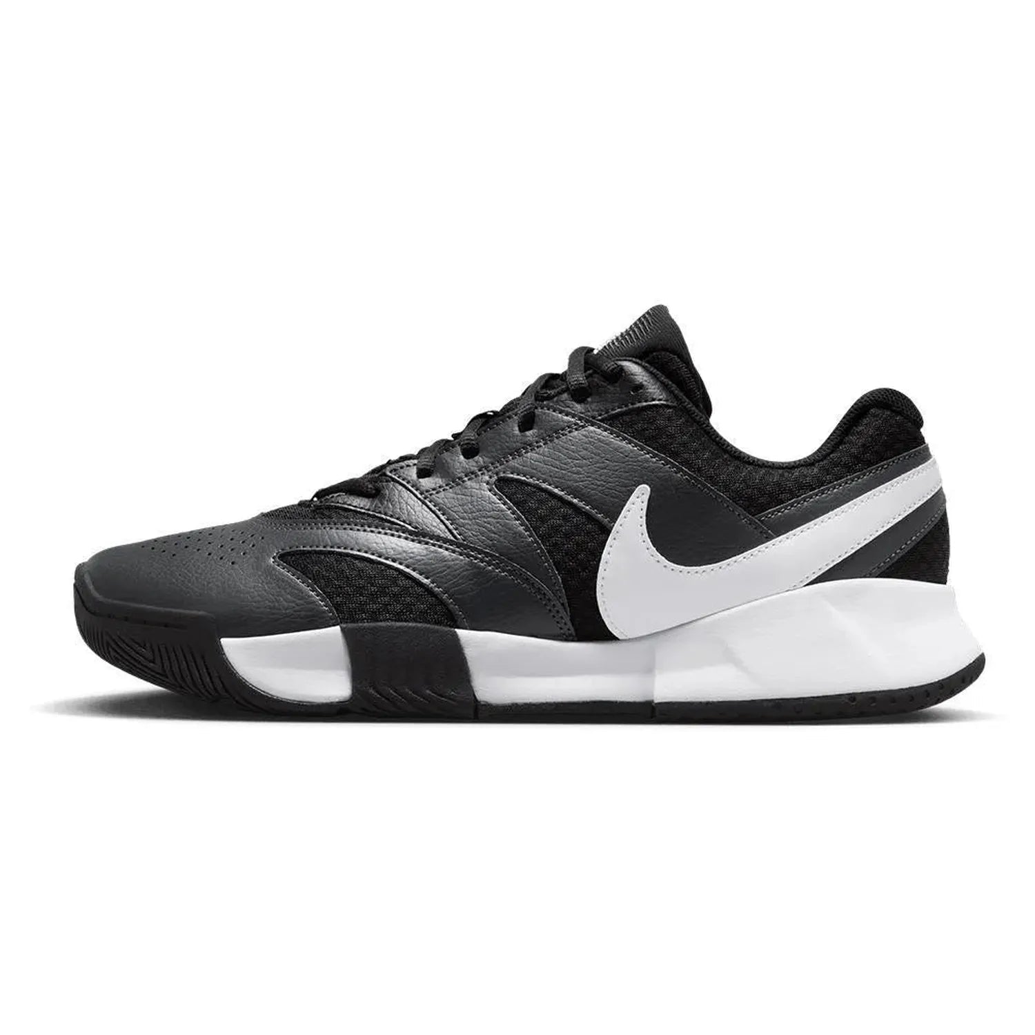 Men's Court Lite 4 Tennis Shoes Black and WhiteTienda Tennis