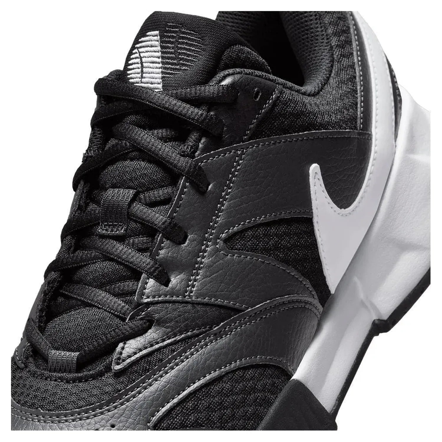 Men's Court Lite 4 Tennis Shoes Black and WhiteTienda Tennis