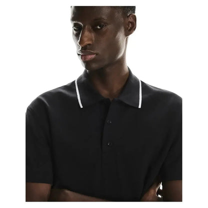 Men's Courtside Tennis Polo BlackTienda Tennis
