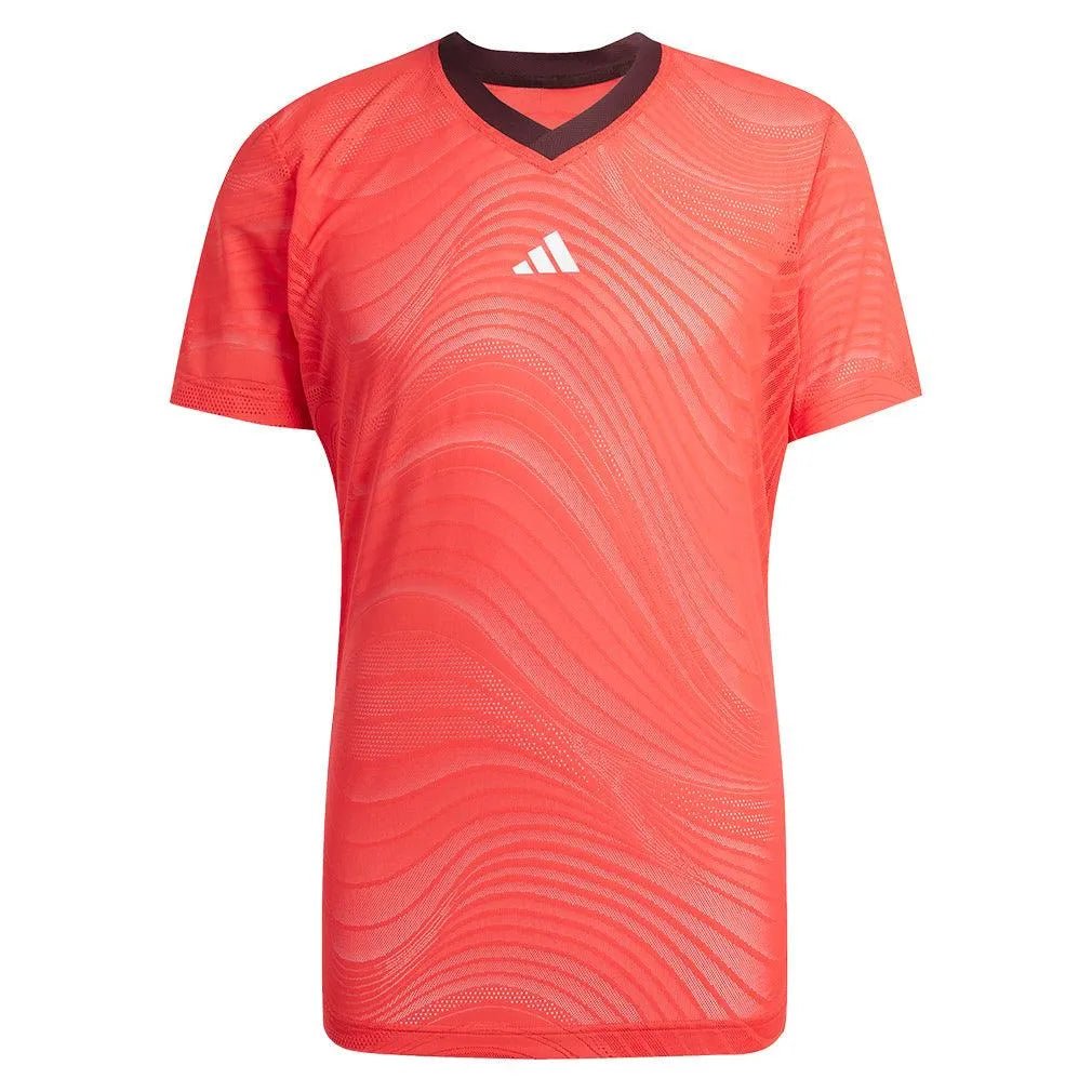 Men's Freelift Mesh Pro Tennis Top Semi Lucid RedTienda Tennis
