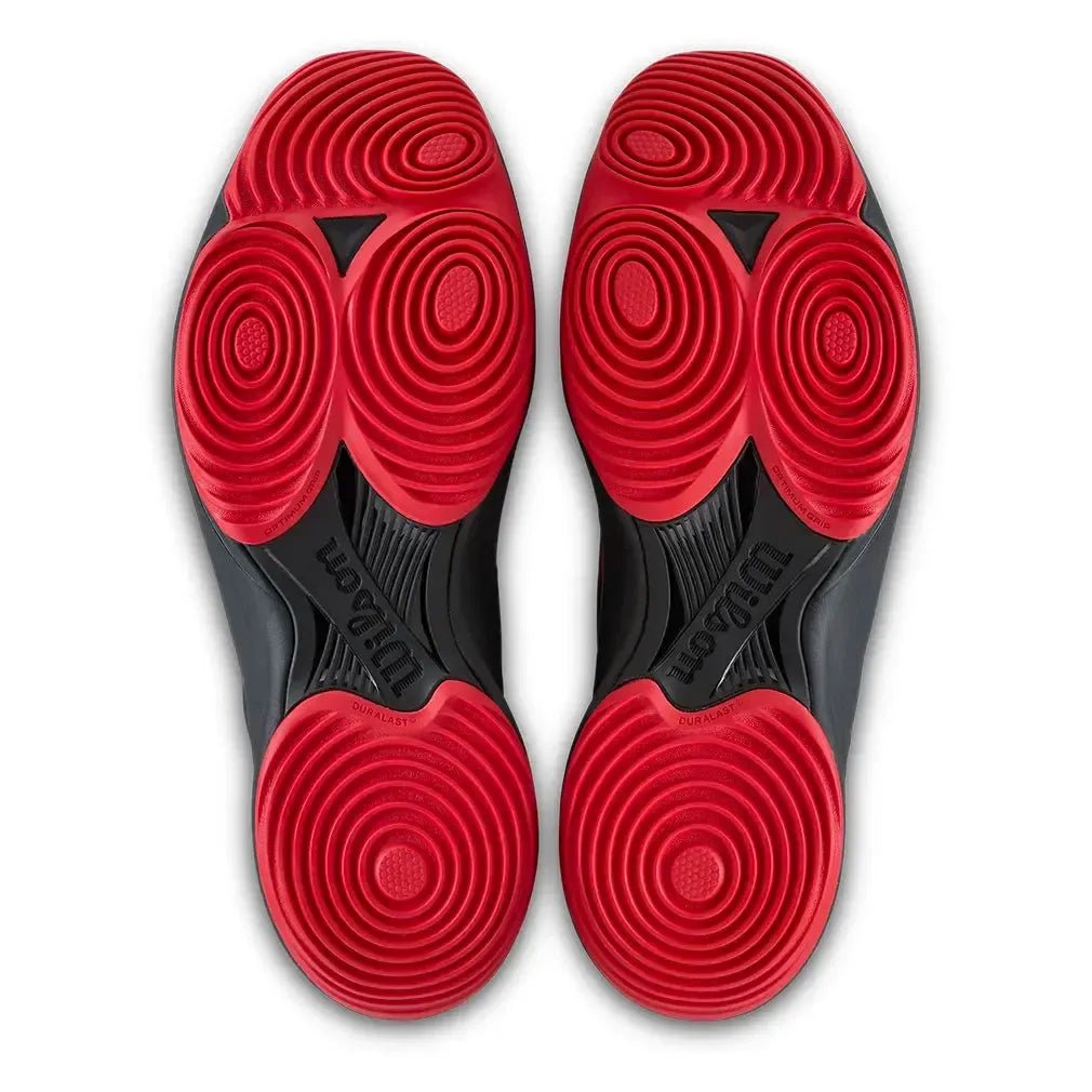 Men's Hurakn Lite Padel Shoes Black and RedTienda Tennis