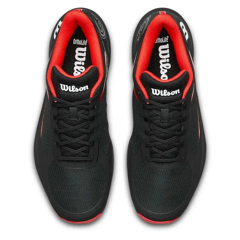 Men's Hurakn Lite Padel Shoes Black and RedTienda Tennis