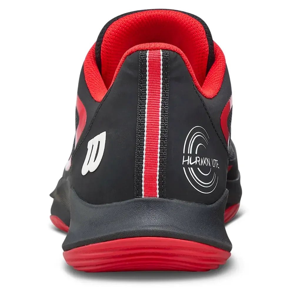 Men's Hurakn Lite Padel Shoes Black and RedTienda Tennis