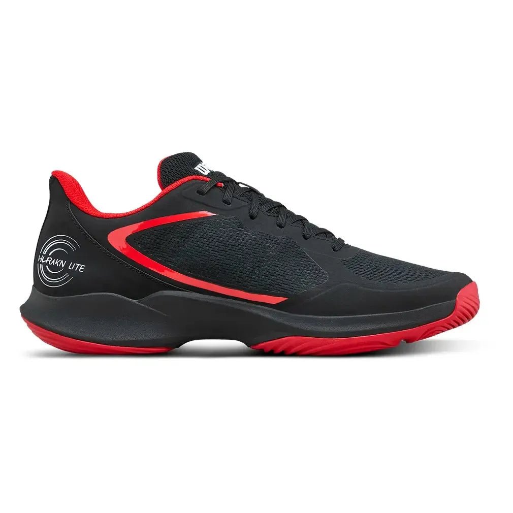 Men's Hurakn Lite Padel Shoes Black and RedTienda Tennis