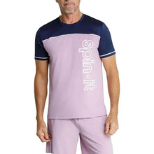 Men's Lionel Short Sleeve Pickleball Tee Lavender Mist and ChalkTienda Tennis