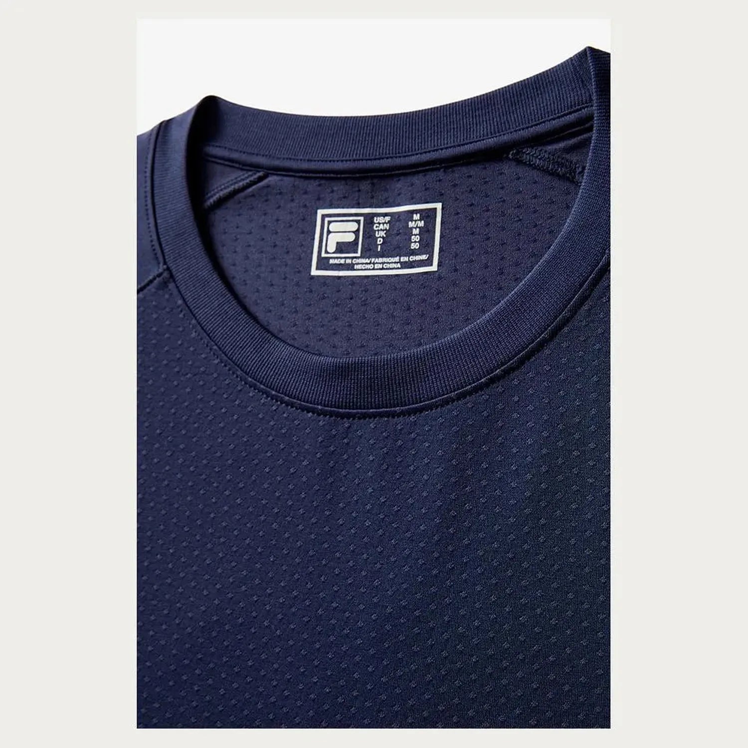 Mens Lucky Ace Seamless Long Sleeve Tennis Top FILA NavyTienda Tennis