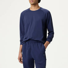 Mens Lucky Ace Seamless Long Sleeve Tennis Top FILA NavyTienda Tennis