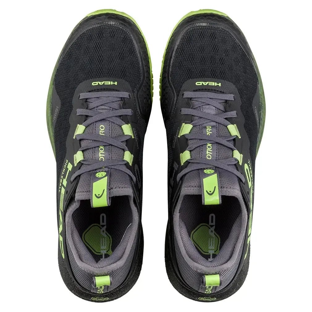 Men's Motion Pro Pickleball Shoes Black and LimeTienda Tennis