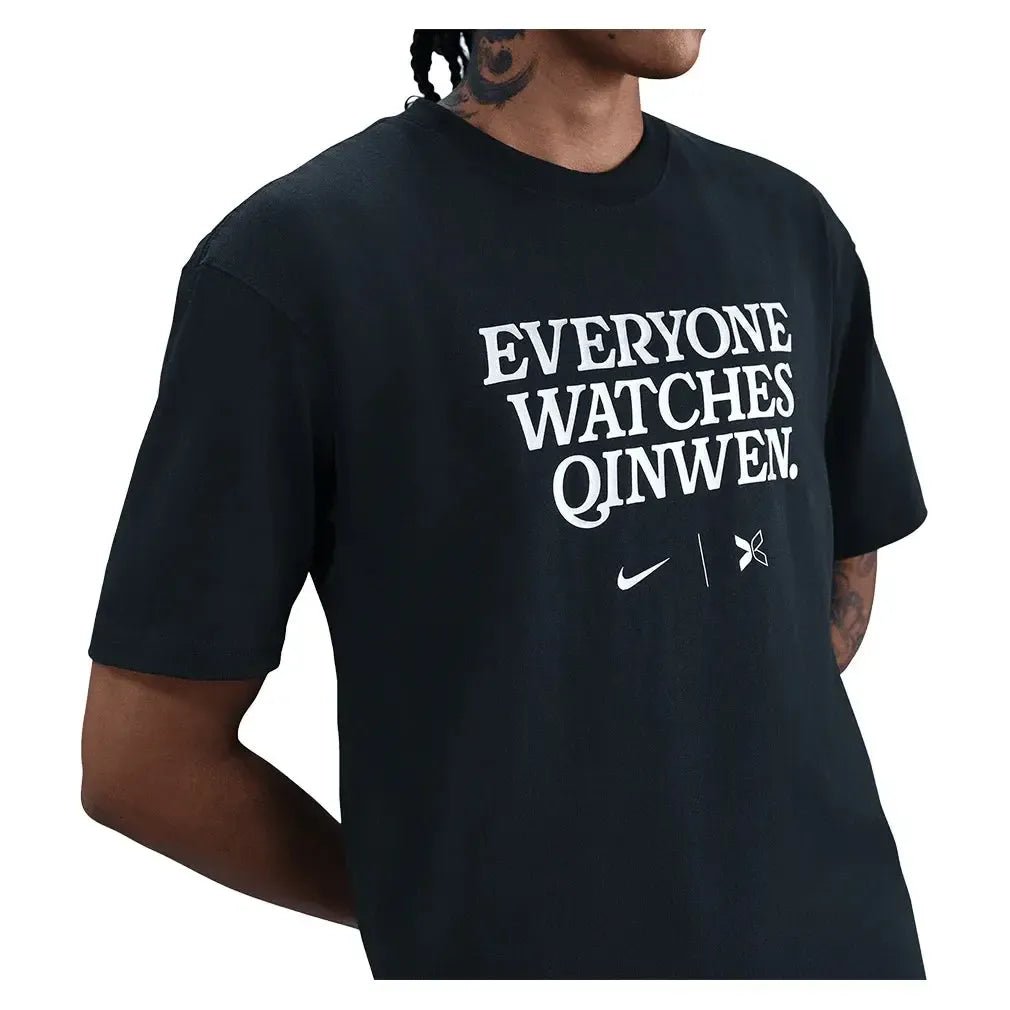 Men's Qinwen Zheng Tennis T-Shirt BlackTienda Tennis