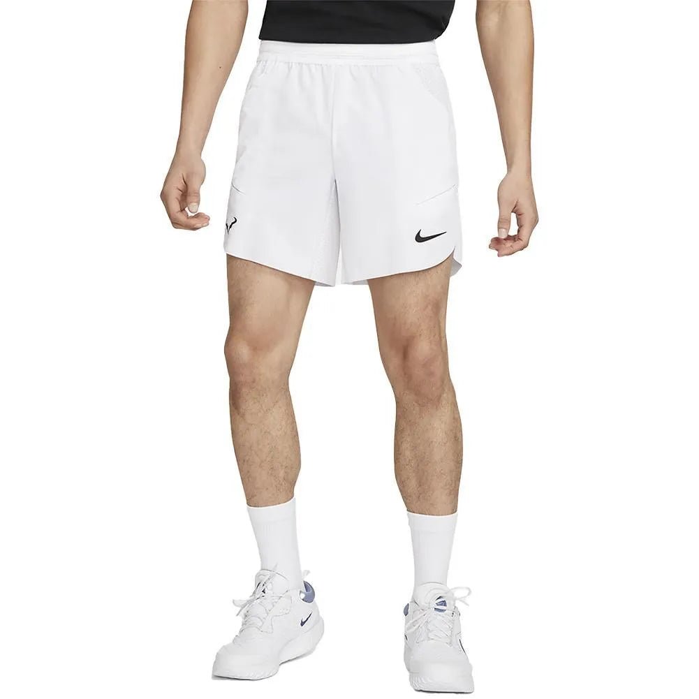 Mens Rafa 7 Inch Dri - Fit Advance Tennis Shorts White and BlackTienda Tennis