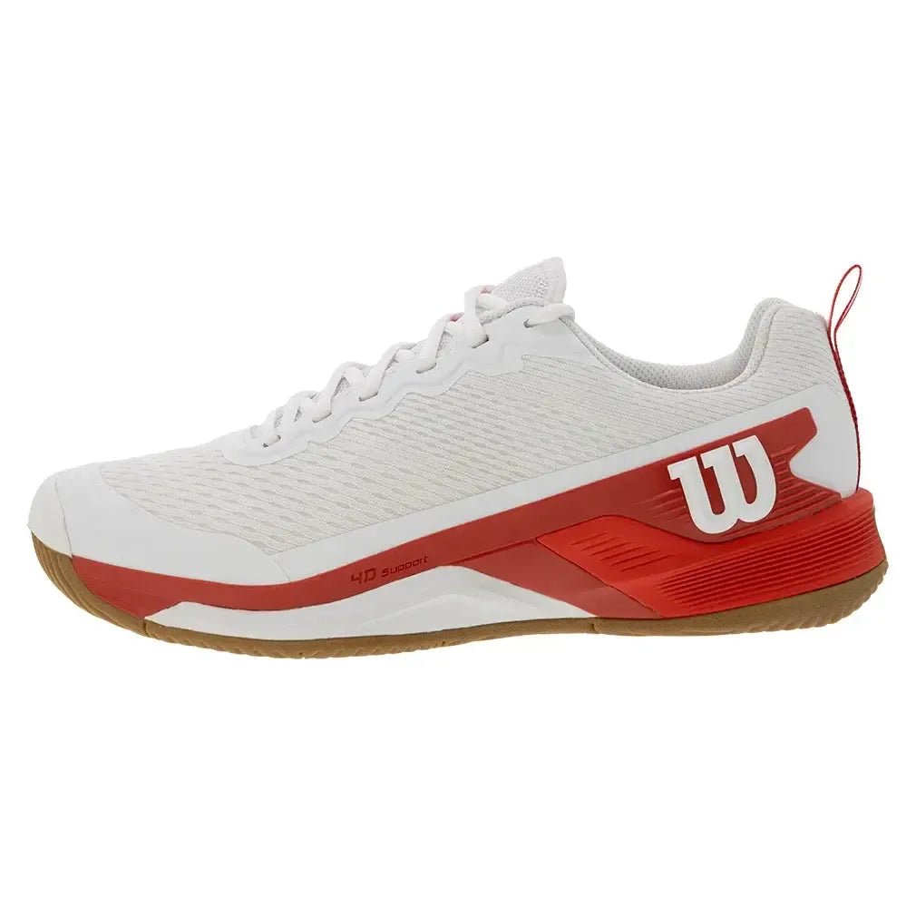 Men's Rush Pro 4.5 Tennis Shoes White and Infrared - ExclusiveTienda Tennis