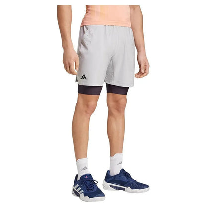 Mens Short and Tight Tennis Set GreyTienda Tennis
