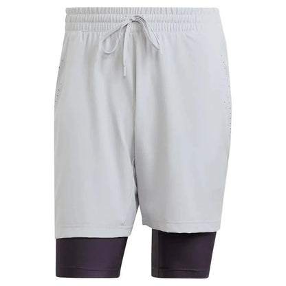 Mens Short and Tight Tennis Set GreyTienda Tennis