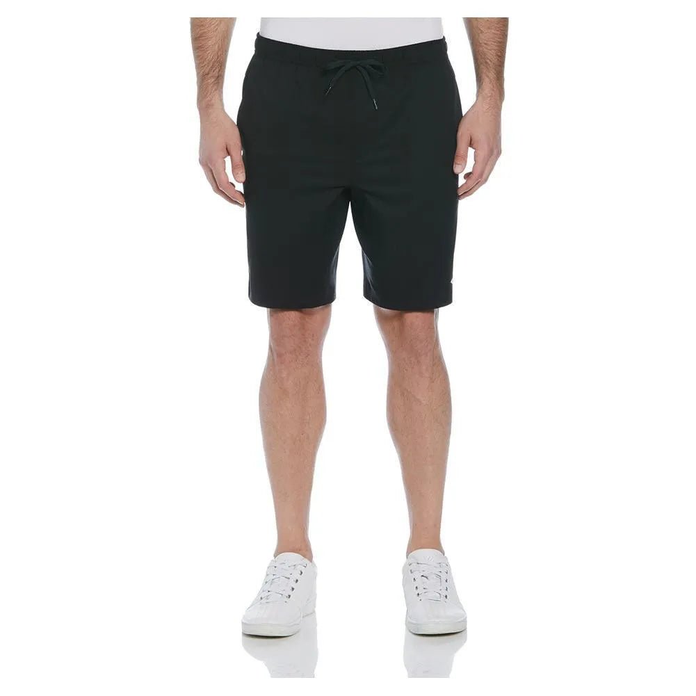 Men's Solid Athletic 9 Inch Tennis Short CaviarTienda Tennis