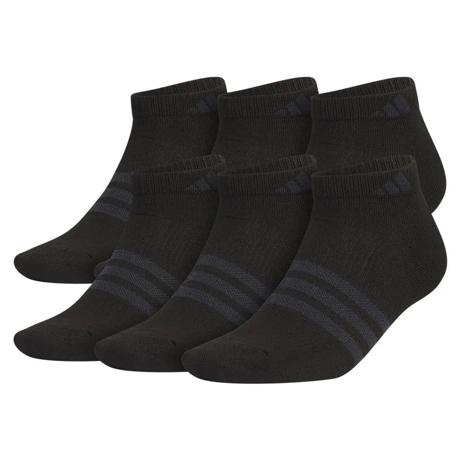 Men's Superlite 3.0 6 Pack Low Cut Tennis Socks Black and Night GreyTienda Tennis