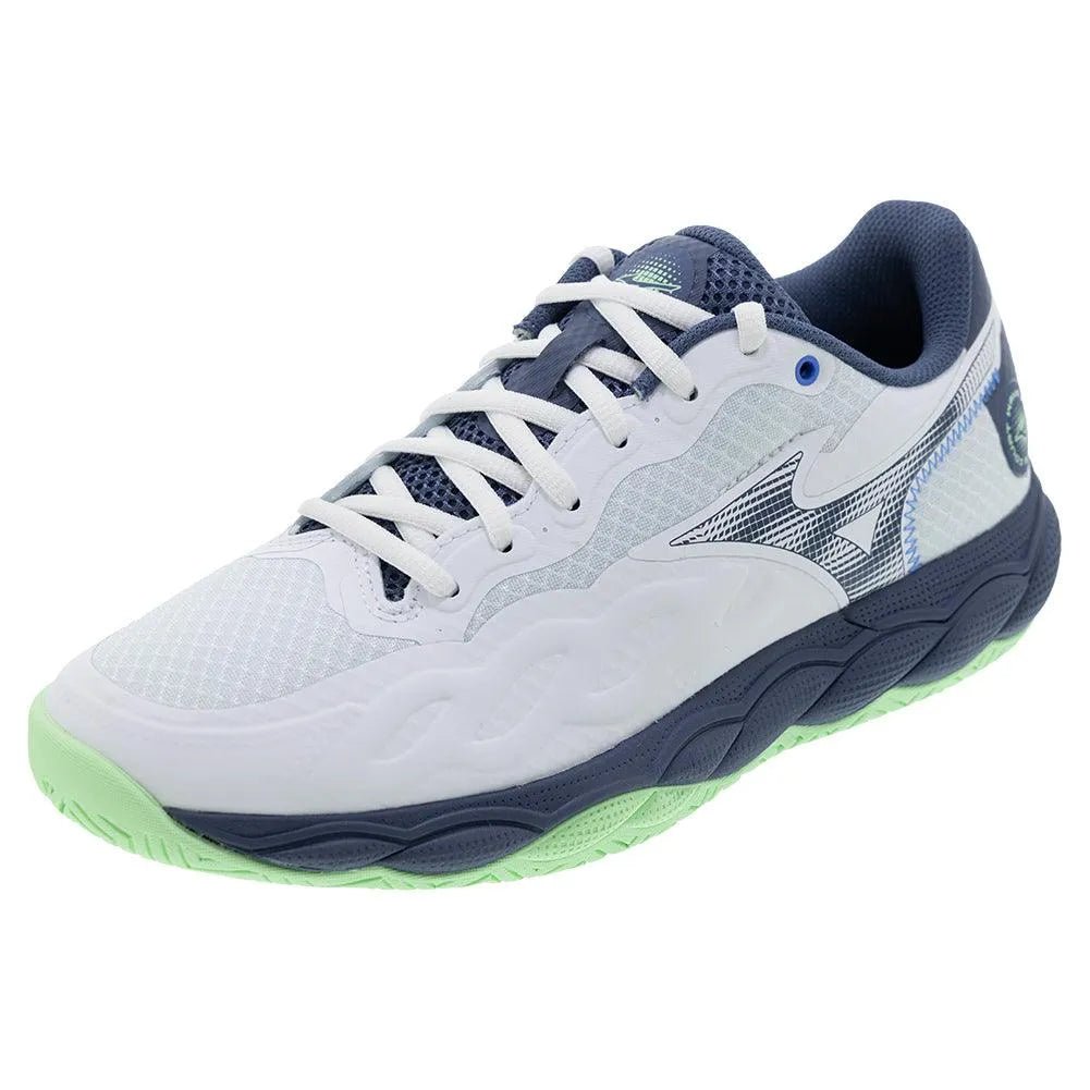 Men's Wave Enforce Court Tennis Shoes White and Vintage IndigoTienda Tennis