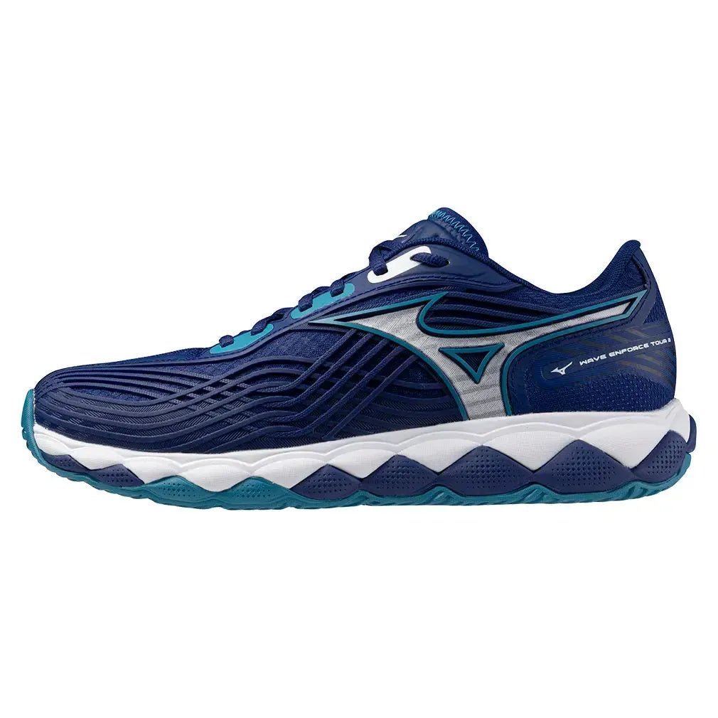 Men's Wave Enforce Tour 2 Tennis Shoes Bellwether Blue and WhiteTienda Tennis
