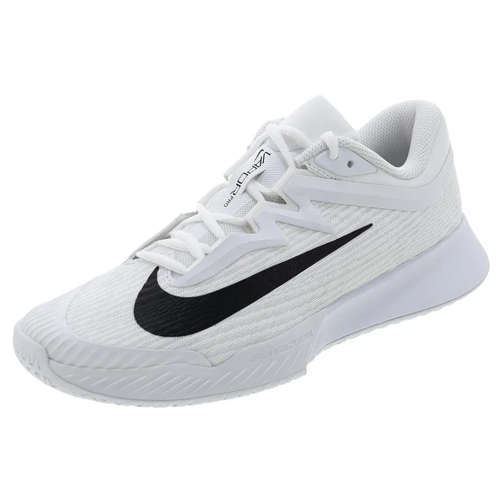 Mens Zoom Vapor Pro 3 Tennis Shoes White and BlackTienda Tennis