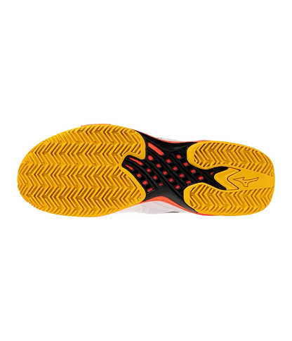 Padel Shoes Mizuno Wave Exceed Tour 6CC Blanco/Naranja 2025