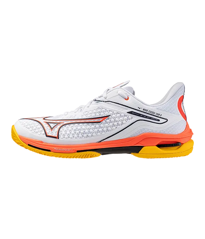 Padel Shoes Mizuno Wave Exceed Tour 6CC Blanco/Naranja 2025