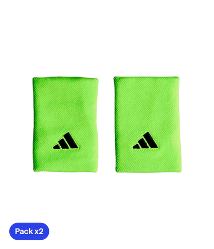 Wristbands Adidas Larga Logo Pequeño 2025 Verde (Pack x 2)