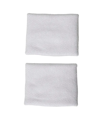 Wristband Cortas Adidas White Logo Grande (Pack x2)