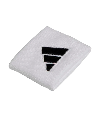 Wristband Cortas Adidas White Logo Grande (Pack x2)