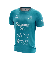 Camiseta Bullpadel Meira Paquito Navarro Turquesa 2025