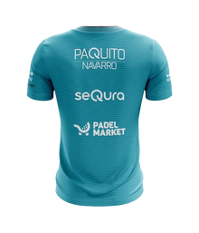 Camiseta Bullpadel Meira Paquito Navarro Turquesa 2025