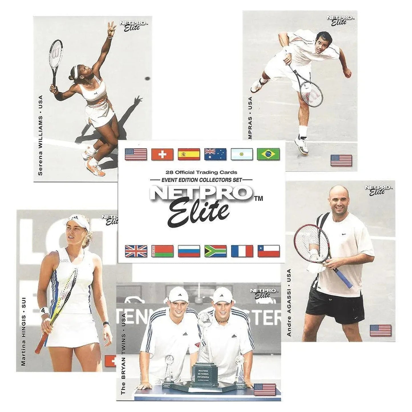 NETPRO Elite Event Edition Tennis Collector Card SetTienda Tennis